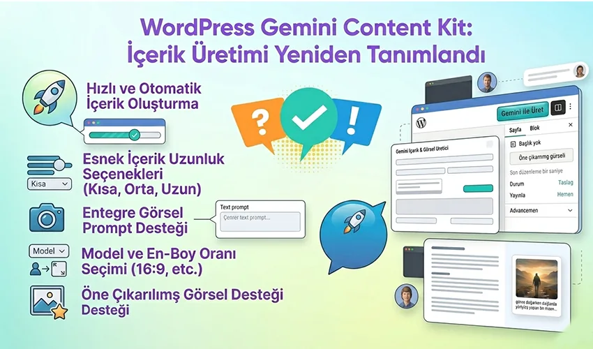 WordPress Gemini AI İçerik ve Görsel Üretme Eklentisi