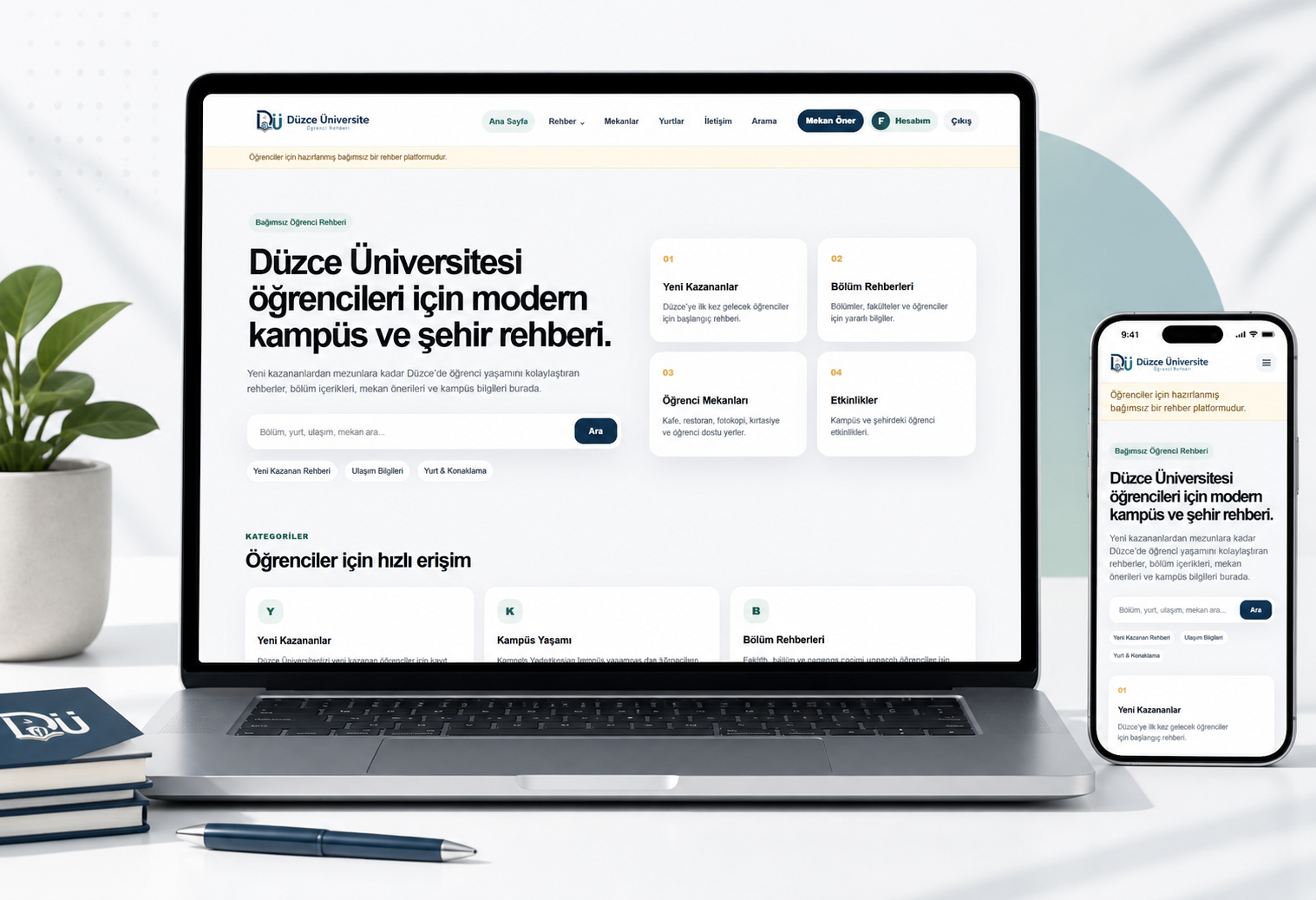 Düzce Üniversitesi Rehber Platformu