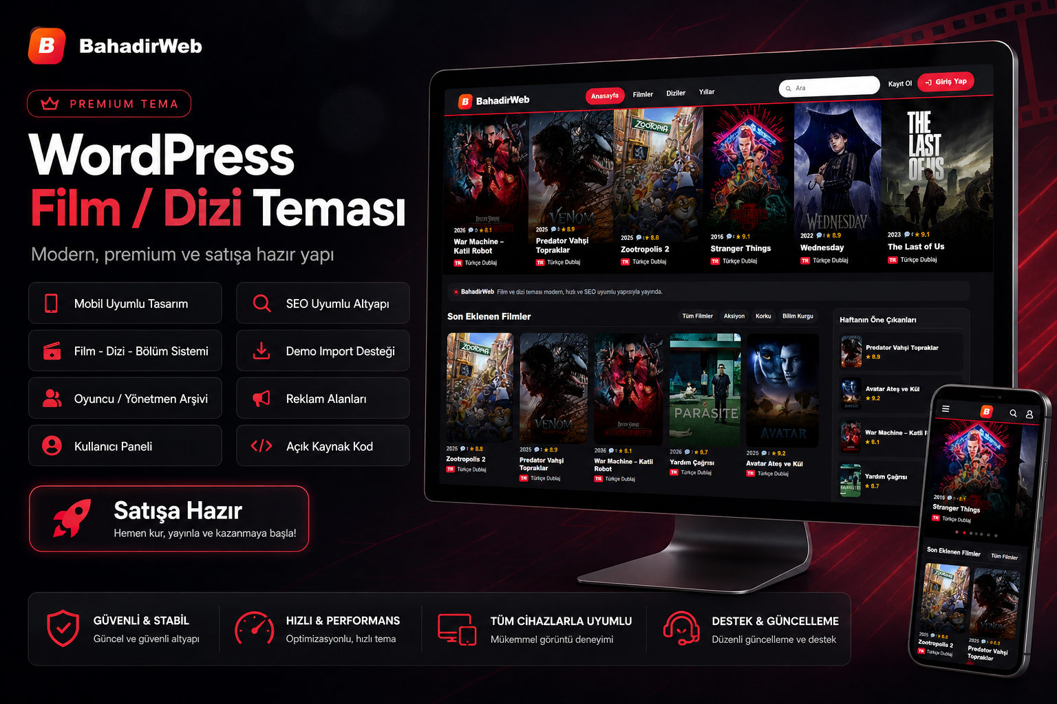 Wordpress Film/Dizi Teması