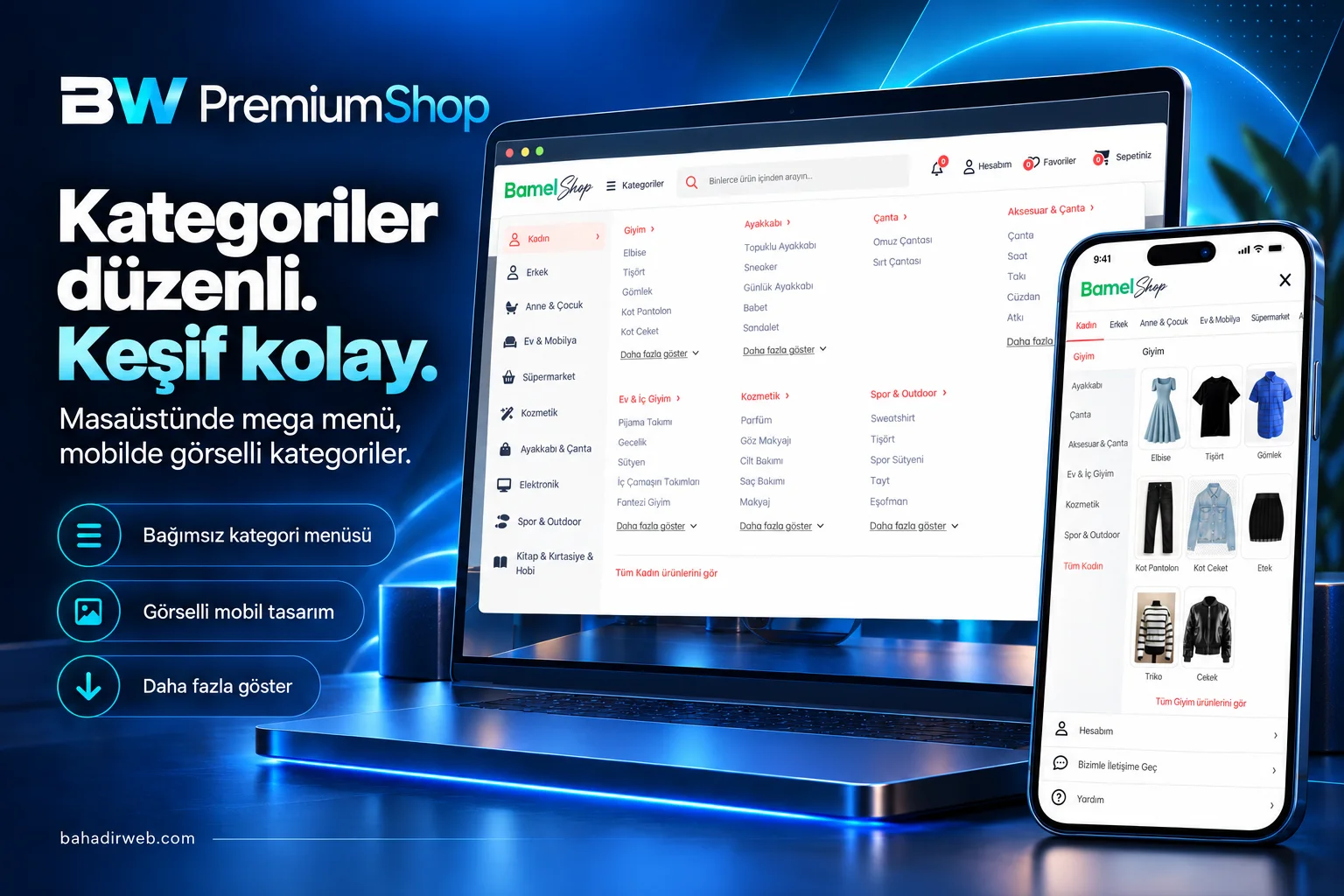 BW PremiumShop Türkçe WooCommerce E-Ticaret Teması küçük görsel 3