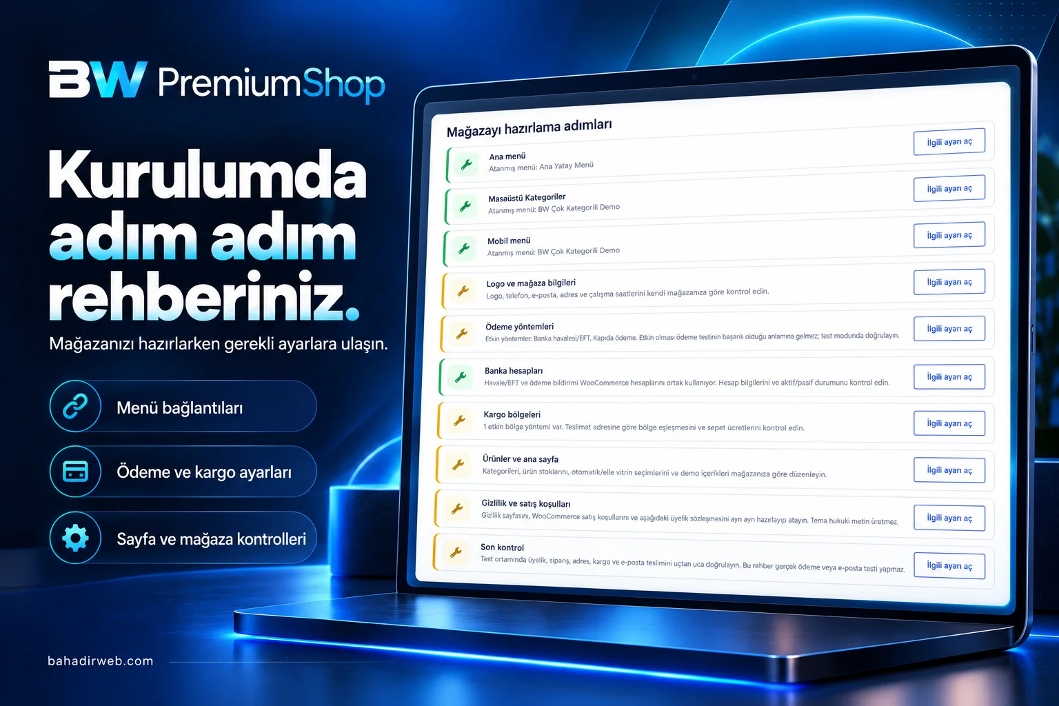 BW PremiumShop Türkçe WooCommerce E-Ticaret Teması küçük görsel 7