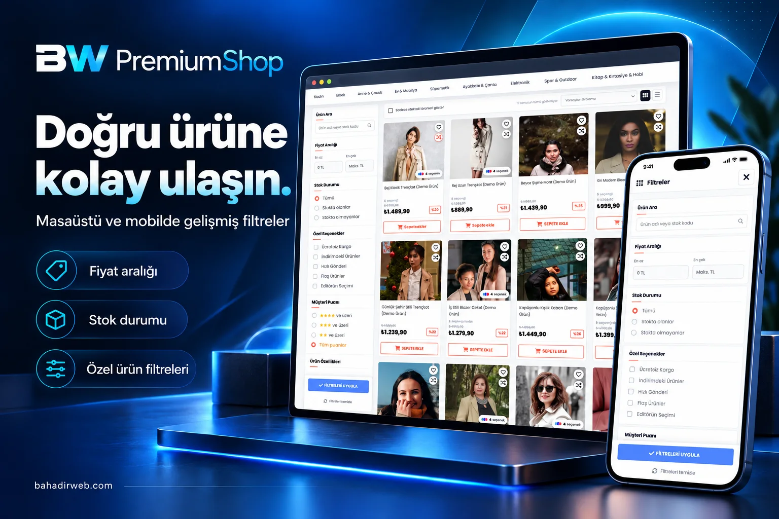 PremiumShop Türkçe WooCommerce E-Ticaret Teması proje ekran görüntüsü